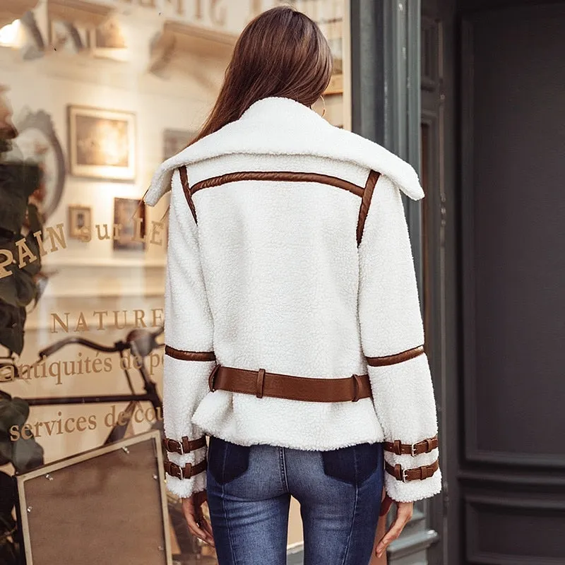 Women's Winter Casual White Jacket